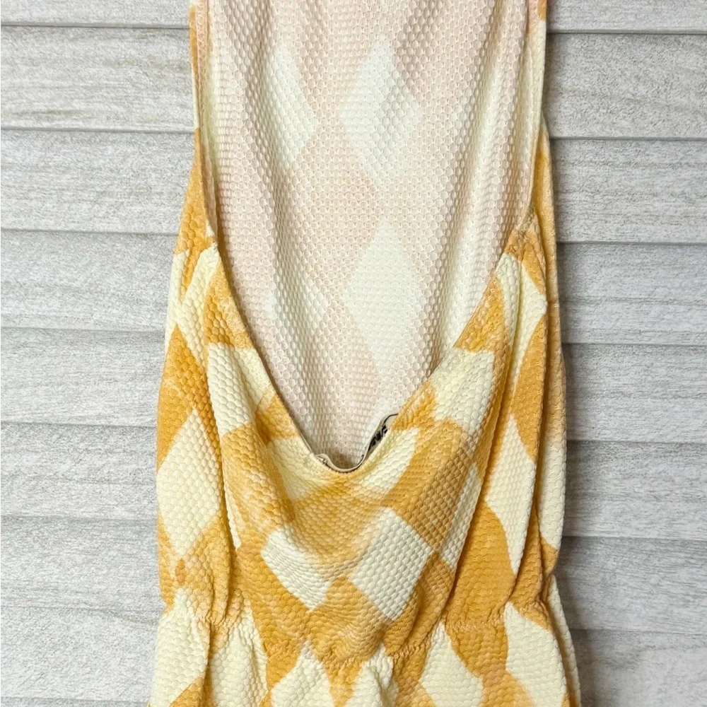 Bobo Choses Yellow and White Geometric Kids One-Piece Swim